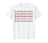 Best Boss Ever Hombres Mujeres Adjetivos Favoritos Divertido Atrevido Divertido Camiseta