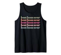 Best Boss Ever Hombres Mujeres Adjetivos Favoritos Divertido Atrevido Divertido Camiseta sin Mangas