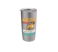 Best Boxer Dog Mommy Ever For Mom Funny Dogs Lover Vaso térmico de acero inoxidable de doble pared