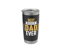 Best Buckin Dad Ever Hunting Hunter Life Adventure Nature Vaso térmico de acero inoxidable de doble pared