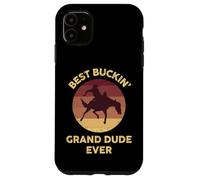 Best Buckin' Grand Dude Western Rodeo Cowboy Bucking Horse Carcasa para iPhone 11