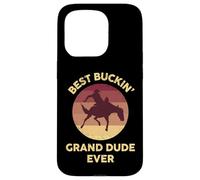 Best Buckin' Grand Dude Western Rodeo Cowboy Bucking Horse Carcasa para iPhone 15 Pro
