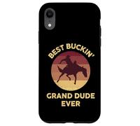 Best Buckin' Grand Dude Western Rodeo Cowboy Bucking Horse Carcasa para iPhone XR