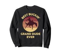 Best Buckin' Grand Dude Western Rodeo Cowboy Bucking Horse Sudadera
