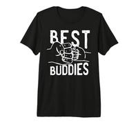 Best Buddies Manos Padres e Hijos Tío Sobrino Meme Camiseta Premium