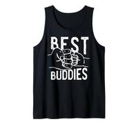 Best Buddies Manos Padres e Hijos Tío Sobrino Meme Camiseta sin Mangas