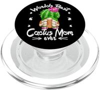 Best Cactus Mom Gnomie For Cactus Lover Cute Succulent GNOME PopSockets PopGrip para MagSafe