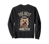Best Cairn Mom Ever Divertido Cairn Terrier Mujer Vintage Sudadera