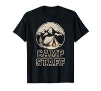 Best Camp Staff Anfitrión Vibes Campers Besties Primo Equipo Camiseta