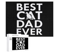 Best Cat Dad Ever - Rompecabezas de 300/500/1000 piezas, regalos desafiantes personalizados para adultos, 500 piezas