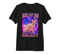 Best Cat Dad In The Galaxy Shynx Kitten Cats Lovers For Dad Camiseta Premium