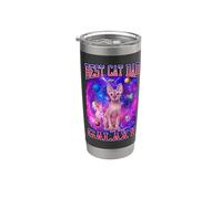 Best Cat Dad In The Galaxy Shynx Kitten Cats Lovers For Dad Vaso térmico de acero inoxidable de doble pared