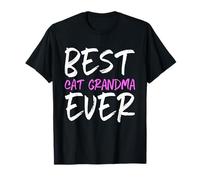 Best Cat Grandma Ever Family Cool Funny Camiseta