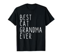 Best Cat Grandma Ever Family Cute Funny Camiseta