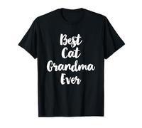 Best Cat Grandma Ever Family Funny Cute Camiseta