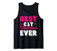 Best Cat Grandmom Ever Cats Cat Grandma Camiseta sin Mangas