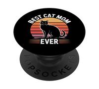 Best Cat Mom Ever PopSockets PopGrip Adhesivo