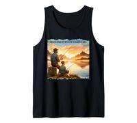Best Catch Of My Life Calls Me Dad Día del Padre Pesca Papa Camiseta sin Mangas