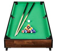 Best Choice Products Mesa de billar de mesa de 40 pulgadas, mesa de juego de arcada de piscina para sala de estar, sala de juegos, sala de juegos con 2 palos de taco, juego de bolas, bolsa de