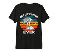 Best Chupacabras Dad Ever, Criptido Mexicano con Colmillos de Ojos Rojos Camiseta Premium