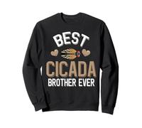 Best Cicada Brother Ever Cute Cicada con Corazones Sudadera