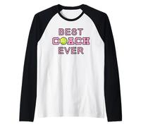 Best Coach Ever Entrenador Camiseta Manga Raglan