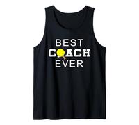 Best Coach Ever Ping Pong Tenis de Mesa Camiseta sin Mangas