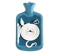 Best Colon Cleanse - Bolsa para enema (2 cuartos de galón), botella de agua caliente, café, ducha, ducha y enema para el hogar, kit de limpieza de colon azul