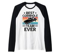 Best Cornhole Team Ever Camiseta Manga Raglan