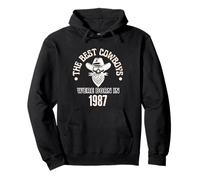 Best Cowboys were Born In 1987 Western Birthday Boy Gift Sudadera con Capucha