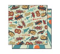 Best Creations 12 x 30,48 cm Blast Off Papel con Purpurina, 25 Unidades, Pack de 10