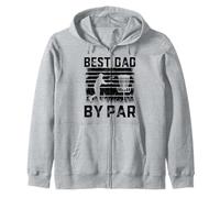 Best Dad by Bar For Disc Golf Lovers - Funny Father's Day Sudadera con Capucha