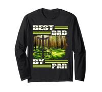 Best Dad by Par Disc Golf Dad for Men Father's Day Golf Manga Larga