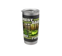 Best Dad By Par Disc Golf Dad for men Father's Day Golf Vaso térmico de acero inoxidable de doble pared