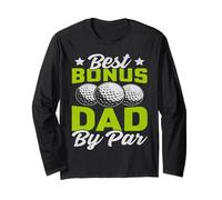 Best Dad by Par Golf Balls Dad For Men Father's Day Golf Manga Larga