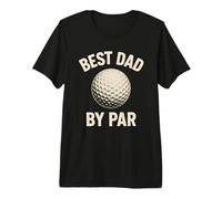 Best Dad by Par - Gráfico de Golf para el día del Padre Camiseta Premium