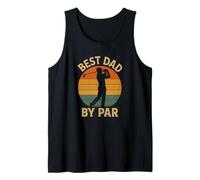 Best Dad by Par Vintage Golf para el Día del Padre Golfista Hombres Camiseta sin Mangas