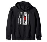 Best Dad Ever American Flag For Men Father's Day USA Flag Sudadera con Capucha