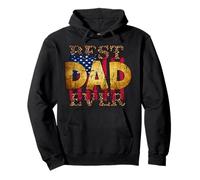 Best Dad Ever American Flag For Men Father's Day USA Flag Sudadera con Capucha