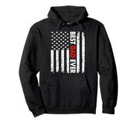 Best Dad Ever American Flag For Men Father's Day USA Flag Sudadera con Capucha