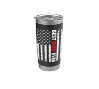 Best Dad Ever American Flag For Men Father's Day Usa Flag Vaso térmico de acero inoxidable de doble pared