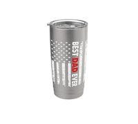 Best Dad Ever American Flag For Men Father's Day Usa Flag Vaso térmico de acero inoxidable de doble pared