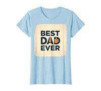 Best Dad Ever Daddy Gift Día del Padre Retro Coffee Lover Camiseta, Mujer, Azul Bebé, XL