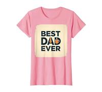 Best Dad Ever Daddy Gift Día del Padre Retro Coffee Lover Camiseta, Mujer, Rosado, S