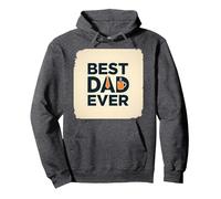 Best Dad Ever Daddy Gift Día del Padre Retro Coffee Lover Sudadera con Capucha, Unisex para Adultos, Jaspeado Oscuro, M