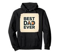 Best Dad Ever Daddy Gift Día del Padre Retro Coffee Lover Sudadera con Capucha, Unisex para Adultos, Negro, L