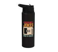 Best Dad Ever Día del Padre Familia Marido Divertido Papá Stainless Steel Insulated Water Bottle