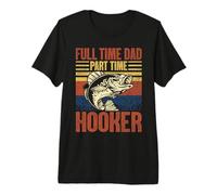Best Dad Ever Fishing Día del Padre Familia Marido Divertido Papá Camiseta Premium