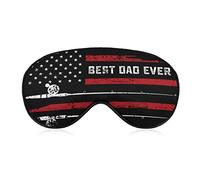Best Dad Ever Fishing - Máscara para dormir con bandera americana, suave, con los ojos vendados, portátil, con correa ajustable para hombres y mujeres