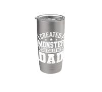 Best Dad Ever From Daughter Día del Padre Marido Divertido Papá Vaso térmico de acero inoxidable de doble pared